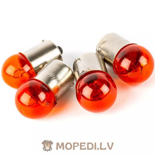 Indicator Bulbs (4x) 12V - 10W BA15S orange
