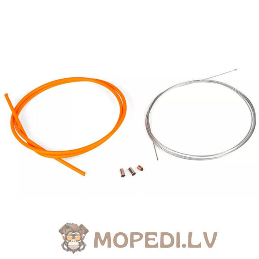 Throttle Cable Kit universal 1.2mm x 2 meters neon orange