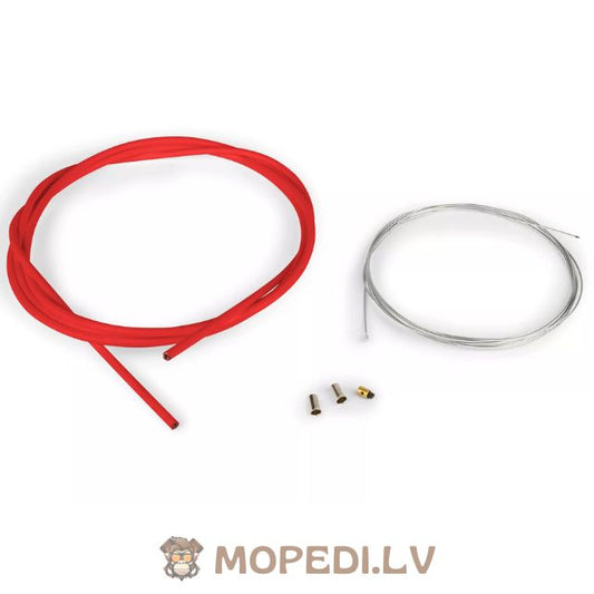Throttle Cable Kit universal 1.2mm x 2 meters Motoforce Racing red