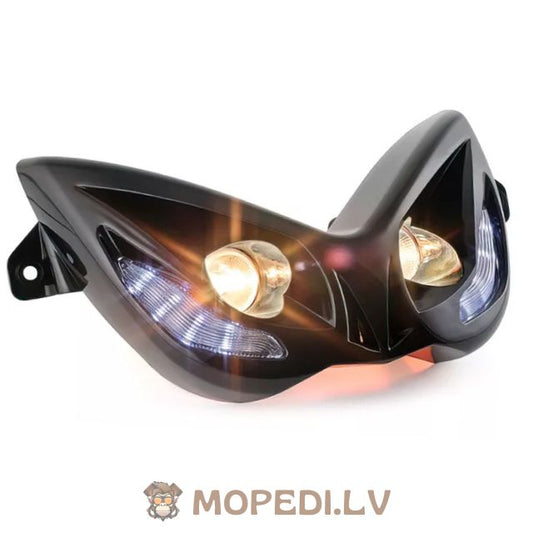 STR8 EVO 2 w/ blue LEDs Yamaha Aerox black